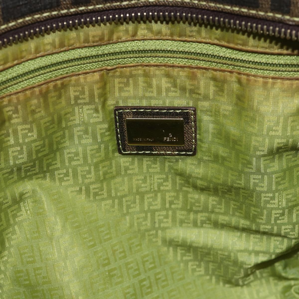Zucca Canvas Tote Bag Zwart Bruin