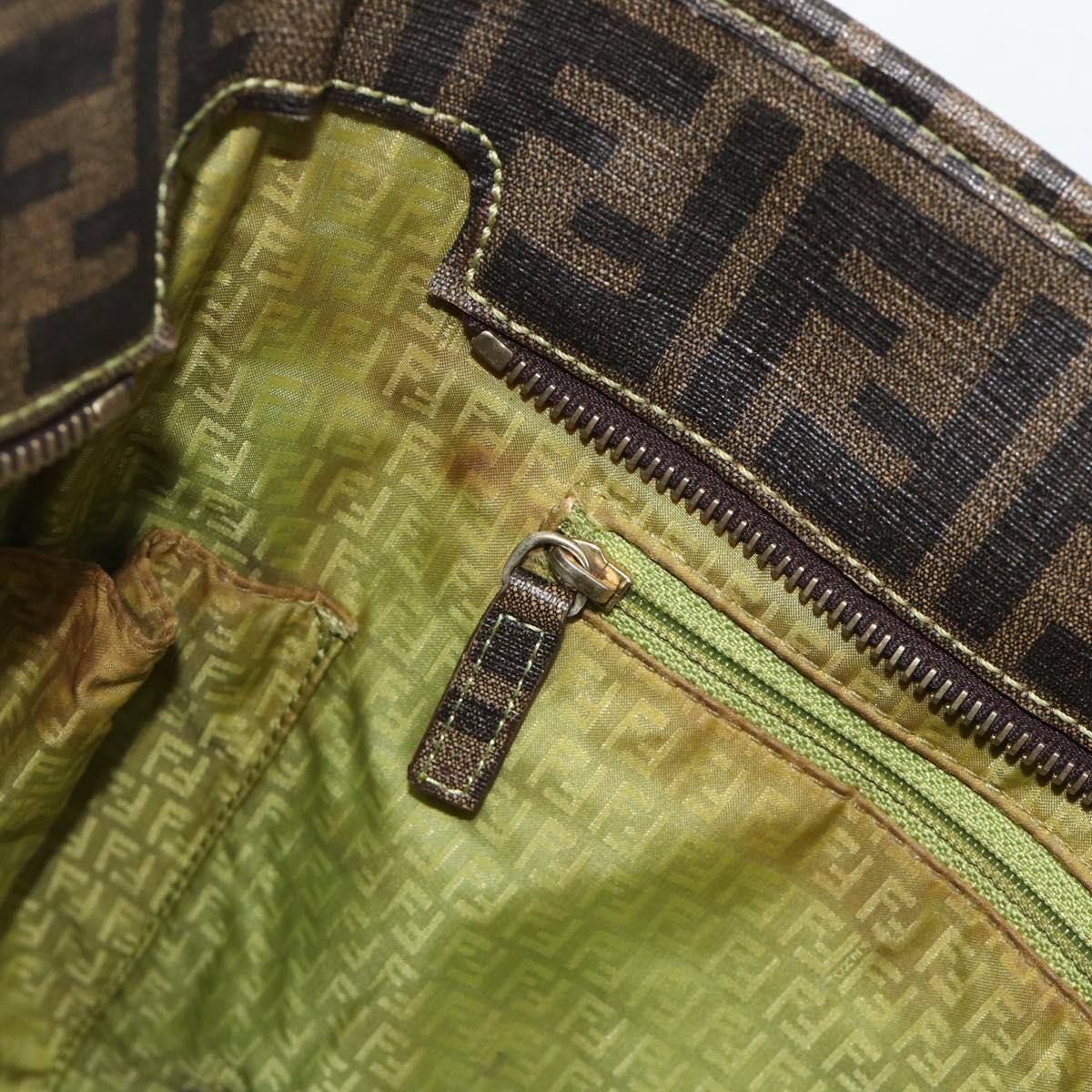 Zucca Canvas Tote Bag Zwart Bruin