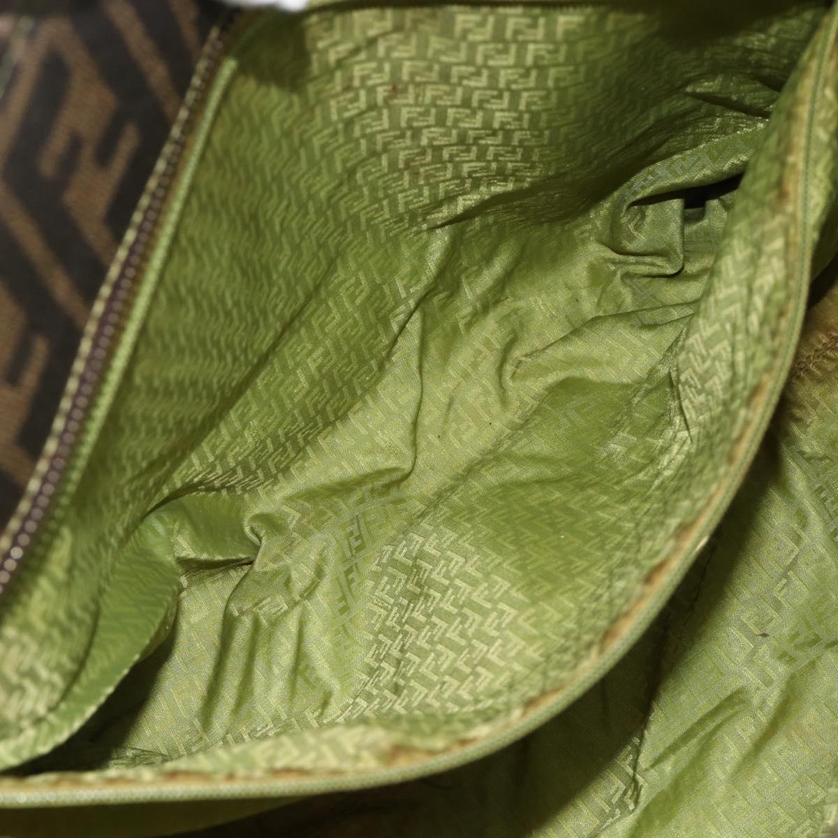 Zucca Canvas Tote Bag Zwart Bruin