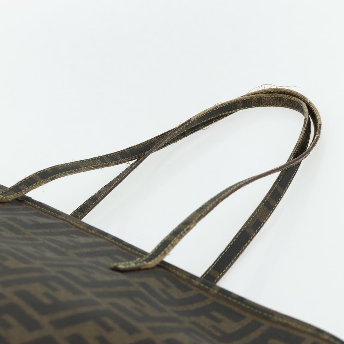 Zucca Canvas Tote Bag Zwart Bruin