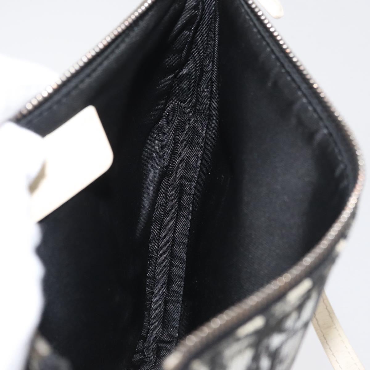 Trotter Canvas Zadeltasje Zwart Zilver