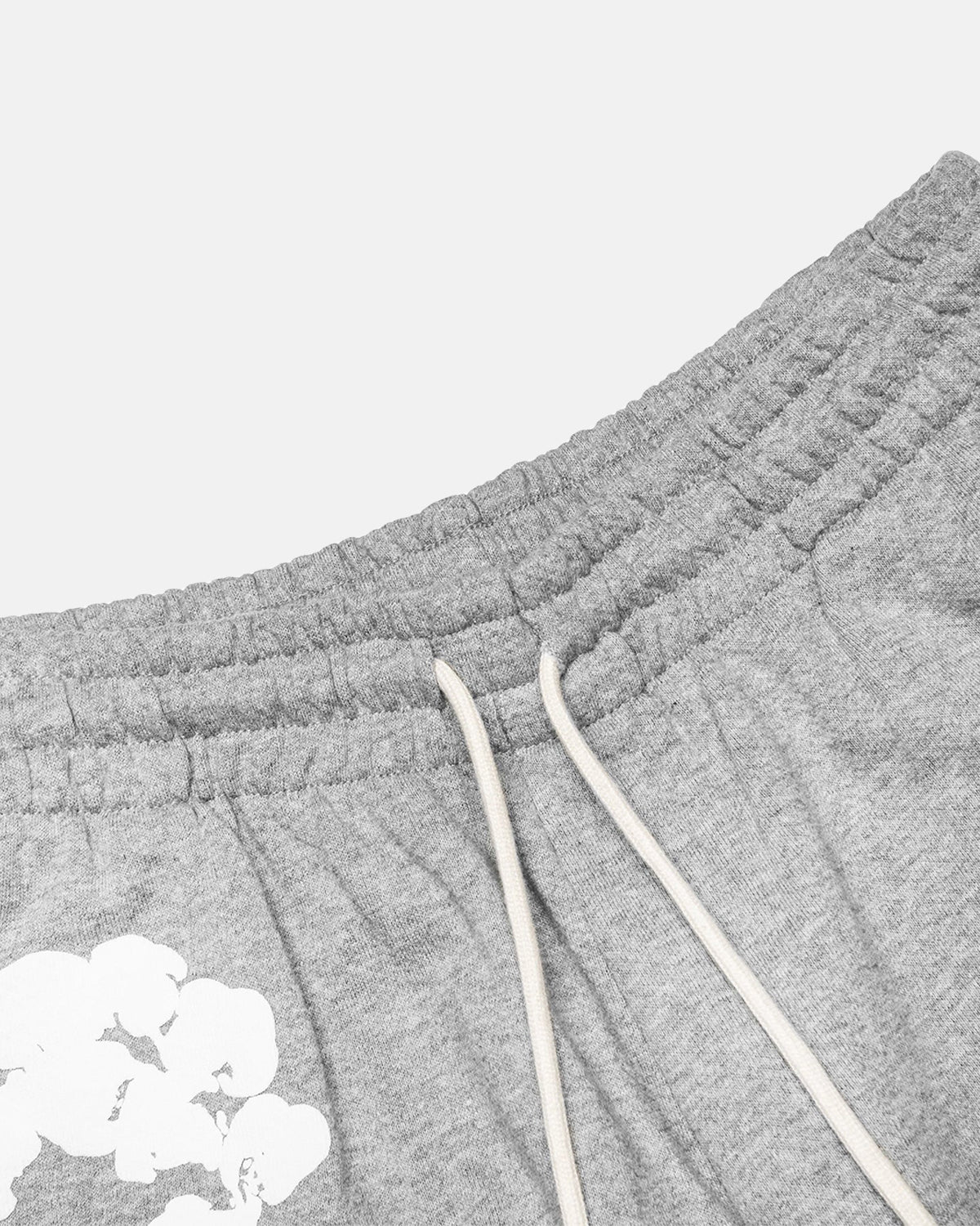 De katoenen kransgrijze short