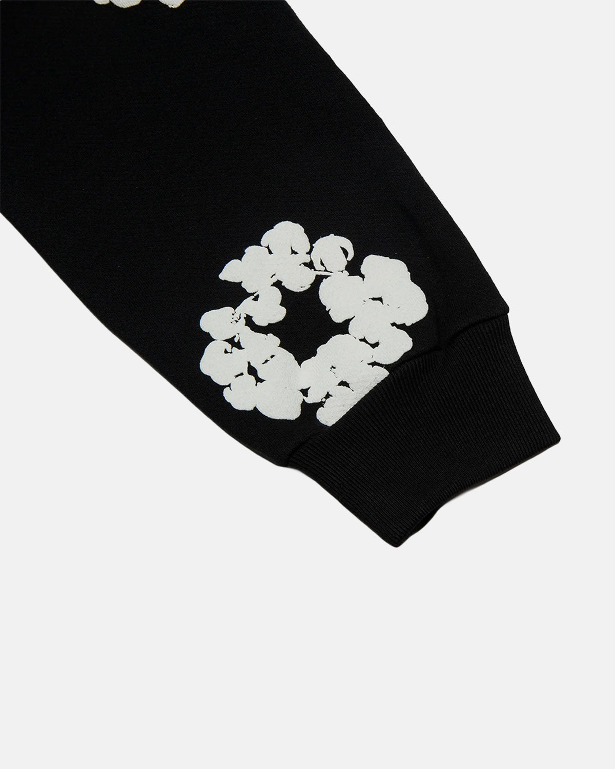 De Cotton Wreath Zwarte Hoodie