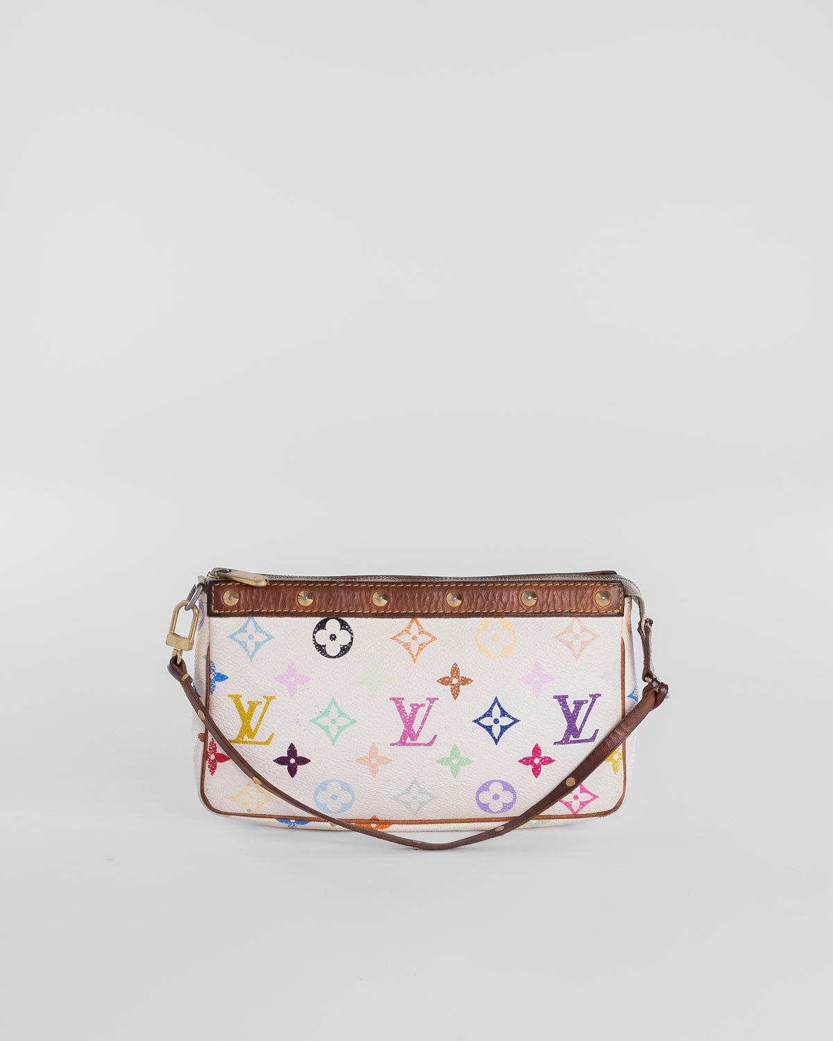 Monogram Multicolor Pochette Beugel Wit