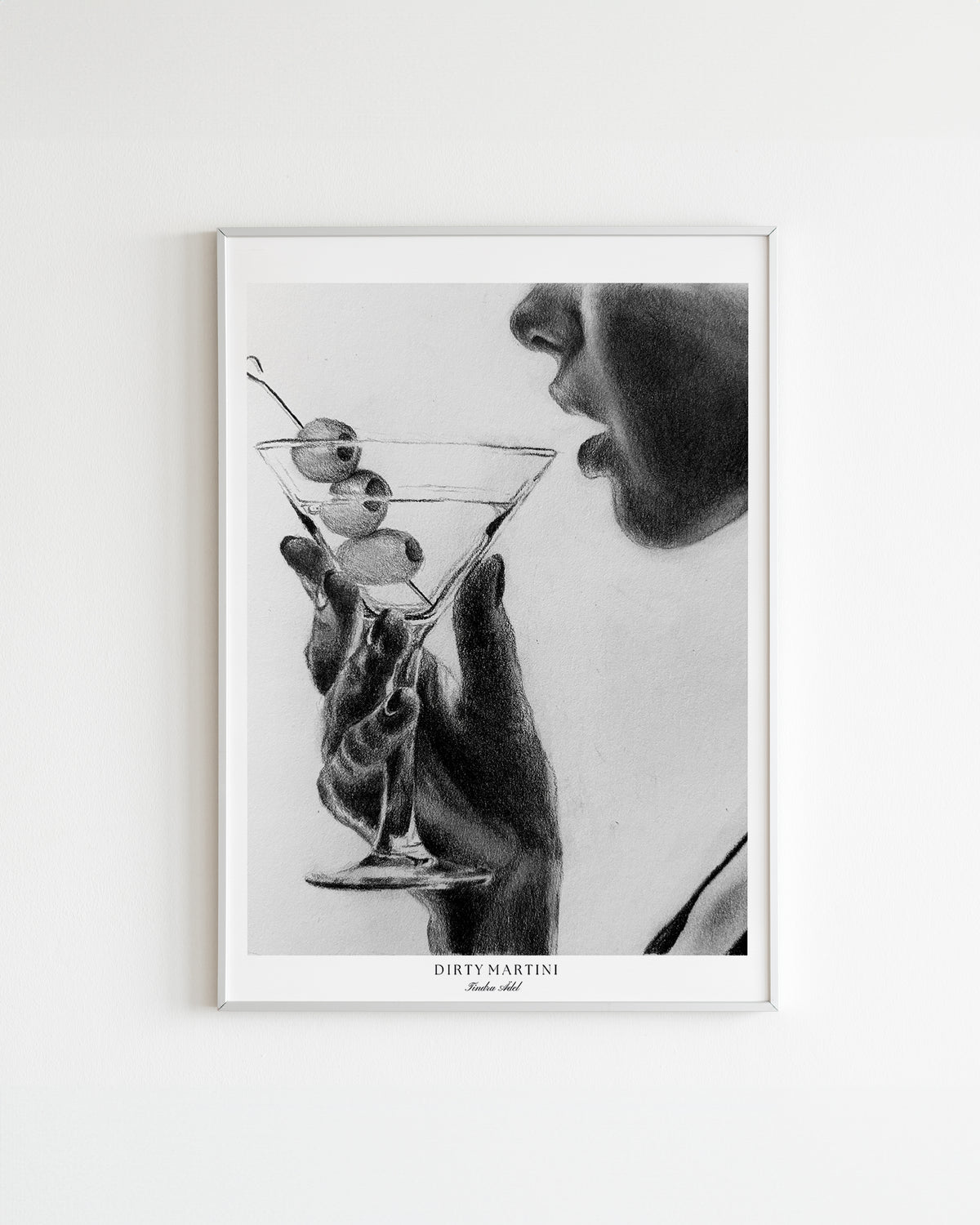 "Drinking Dirty Martini" Poster