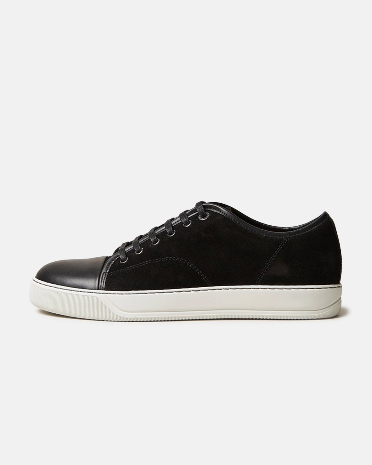 DBB1 Zwarte Suède Nappa Cap Toe