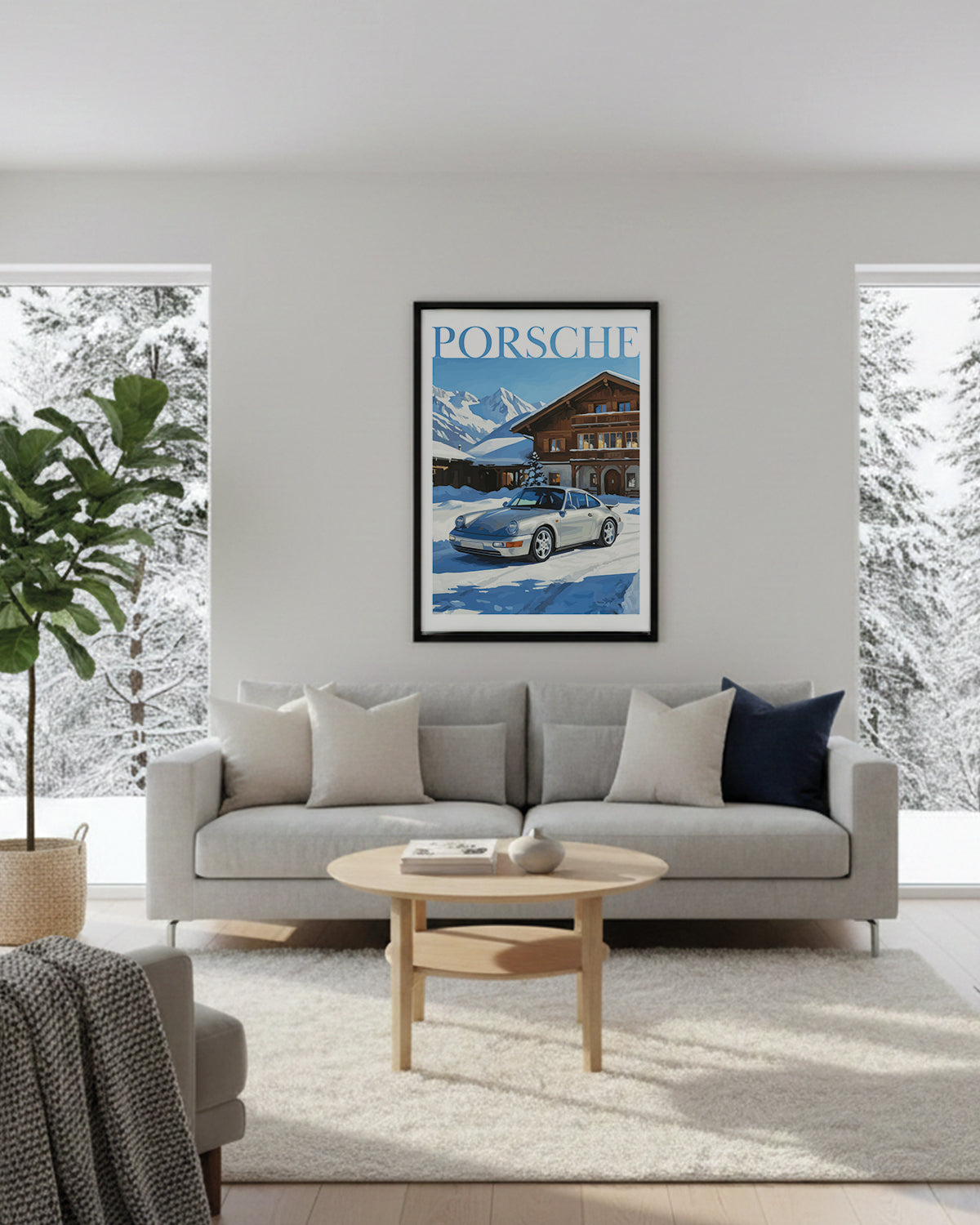"Winter Porsche No.3" Poster