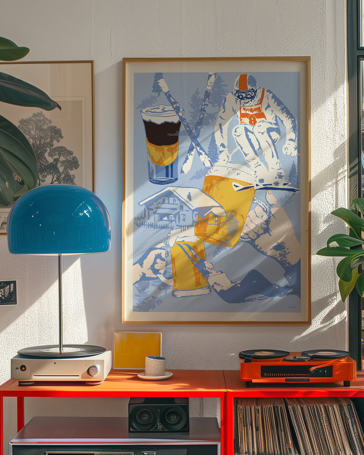 Skicollage Poster