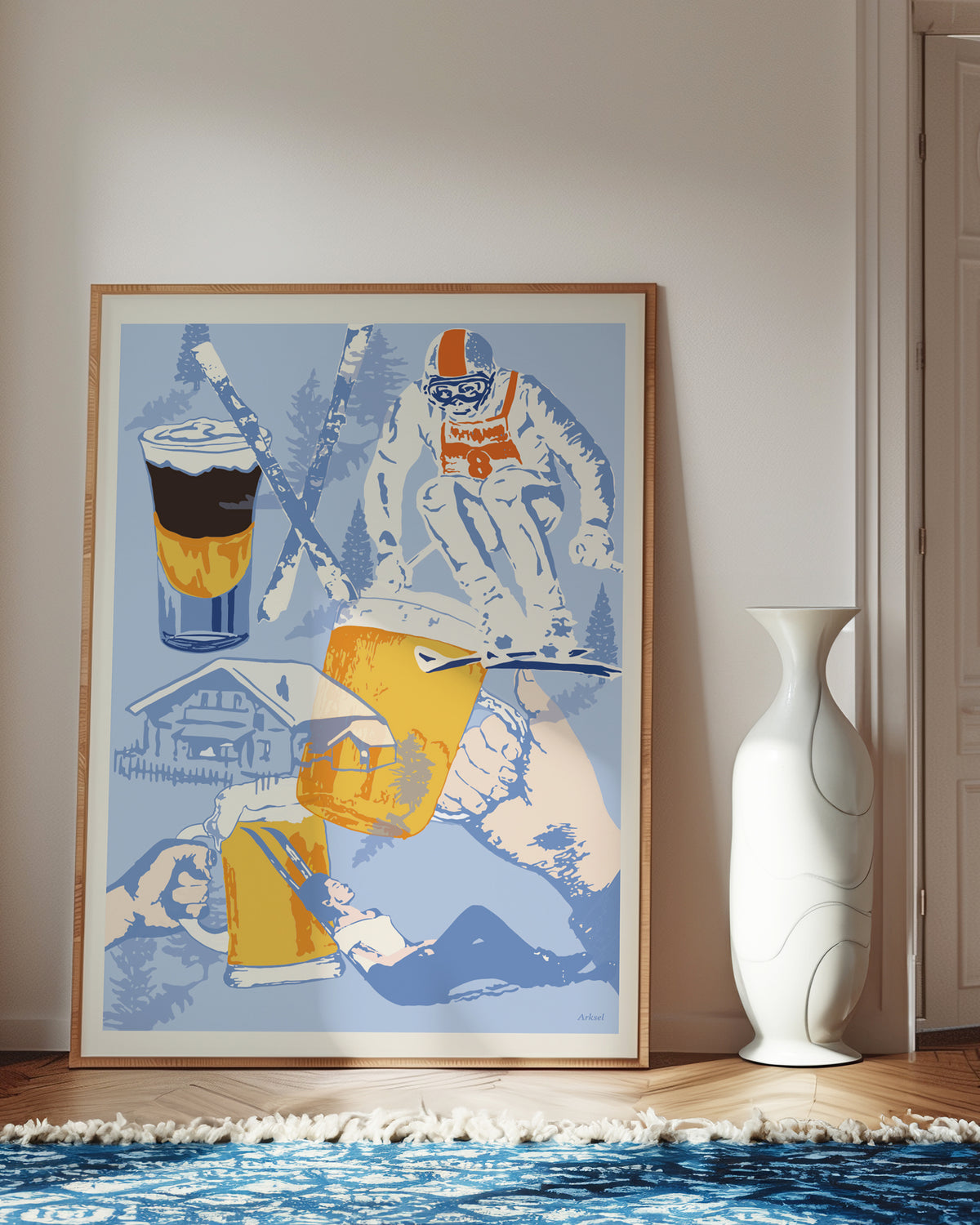 Skicollage Poster