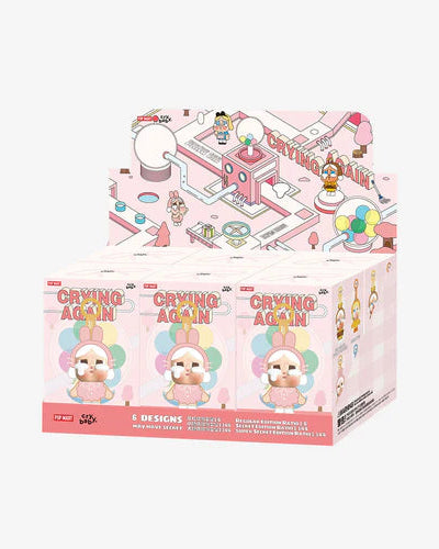 Pop Mart CryBaby Crying Again Series Vinyl Face Plush Verzegelde doos (6 blind boxen)