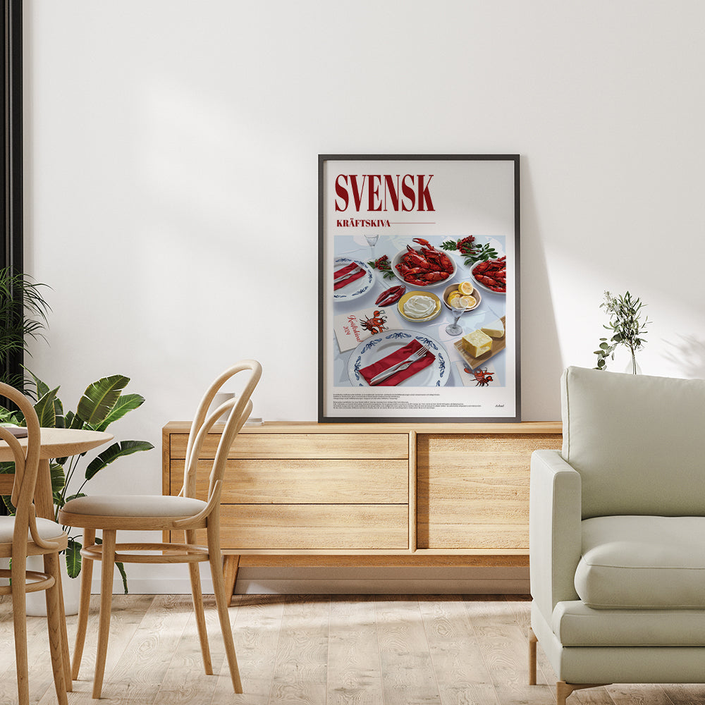 Handla Arksel Svensk Kräftskiva Poster online | Smidigt och enkelt på nätet - Merchsweden |