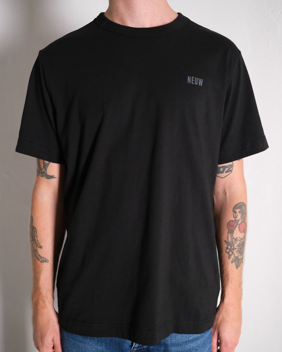 Wordmark T-shirt "Zwart"