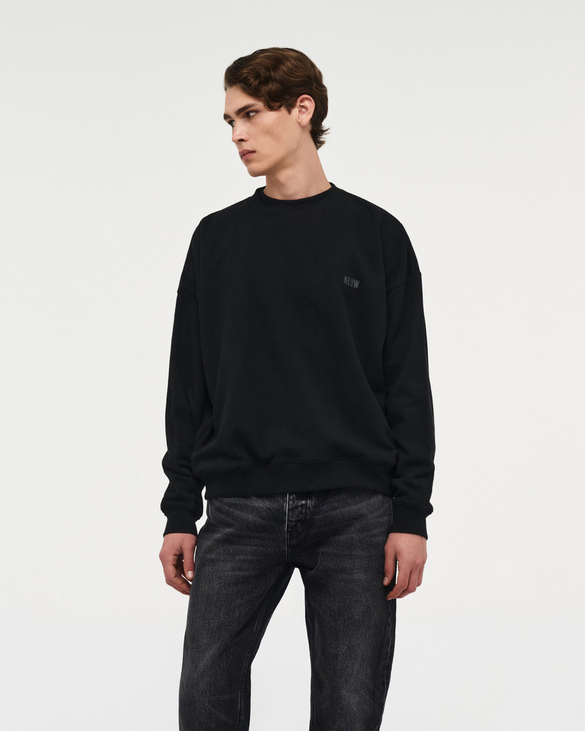 Wordmark Crewneck "Black"