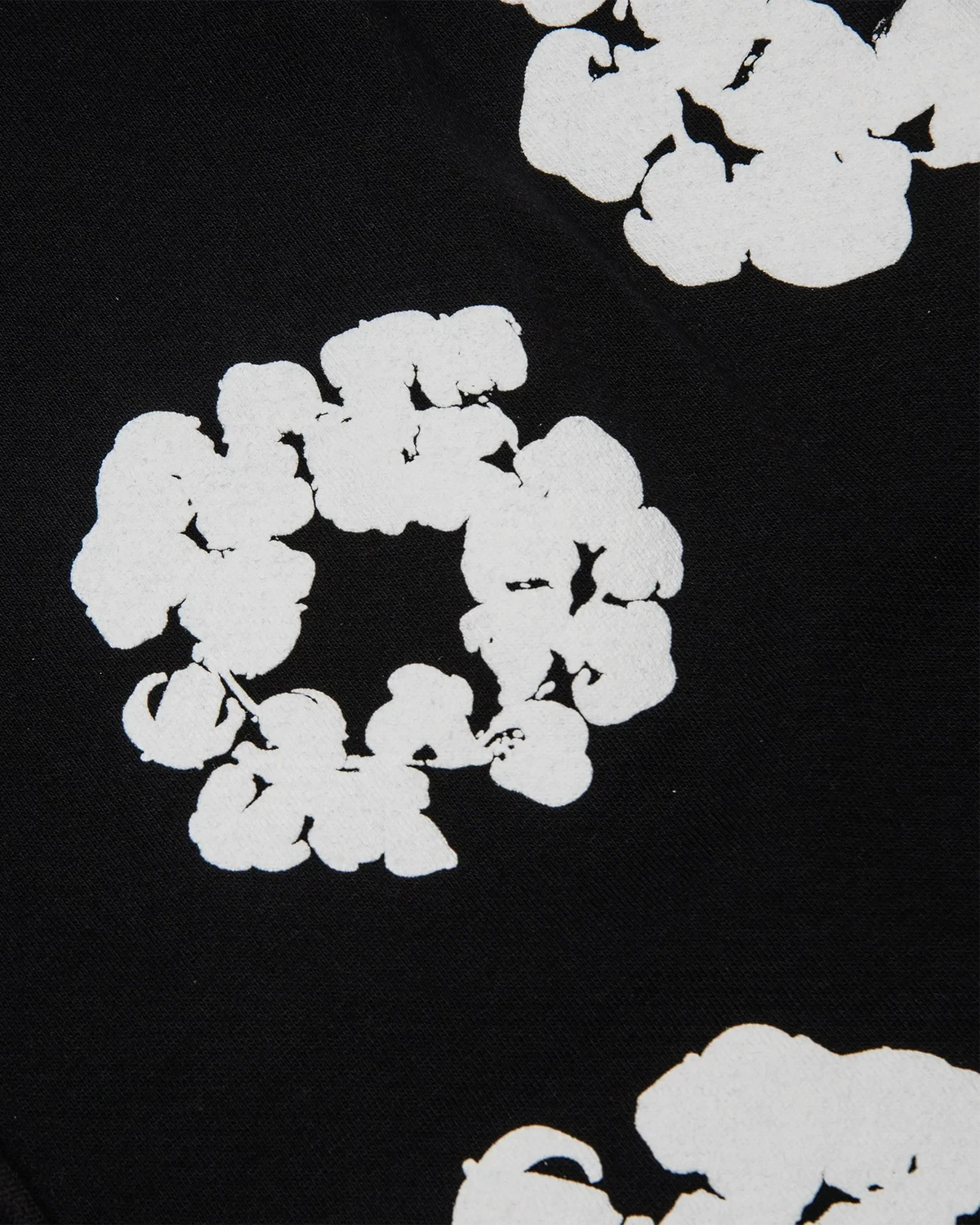 De zwarte katoenen Wreath-short