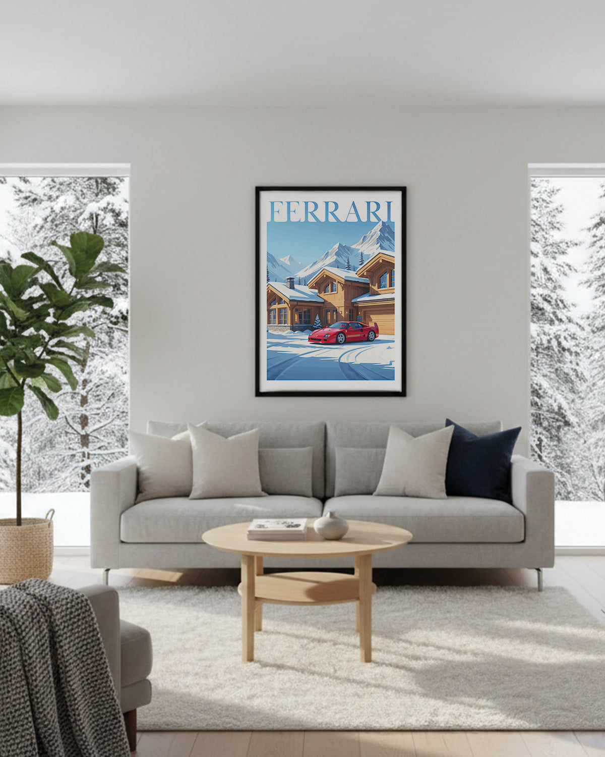 "Winter Ferrari No.2" Poster