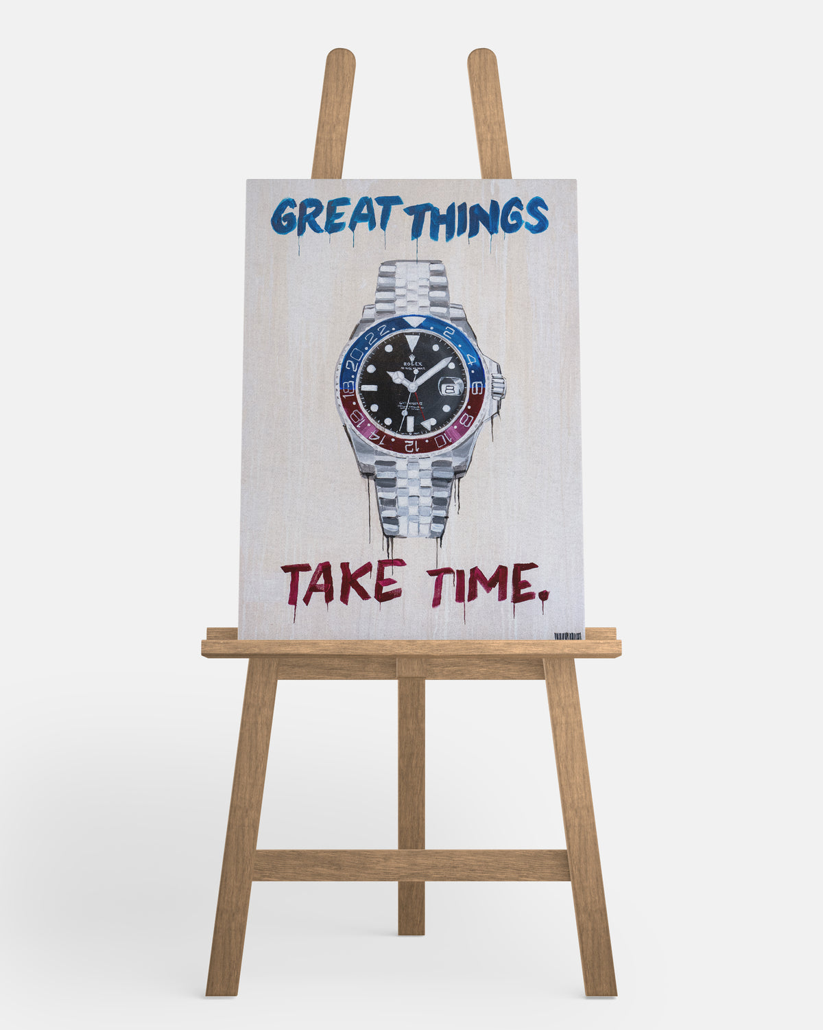 "Great Things, Takes Time" Canvasdoek