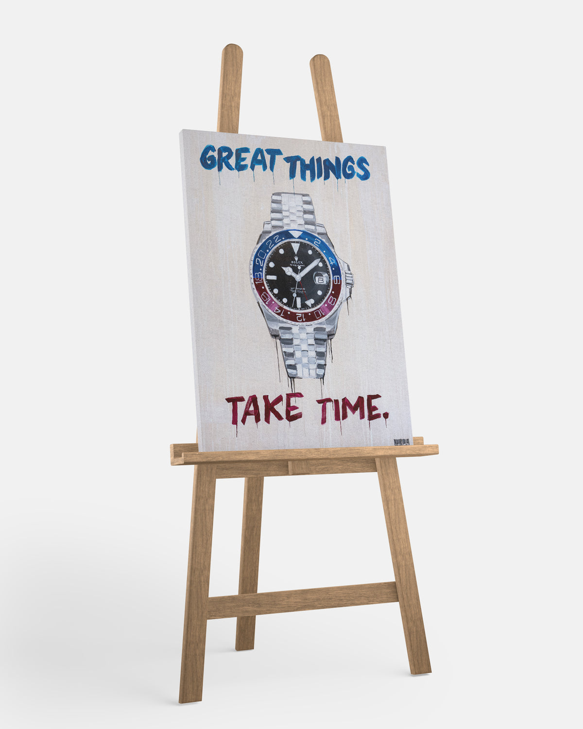 "Great Things, Takes Time" Canvasdoek