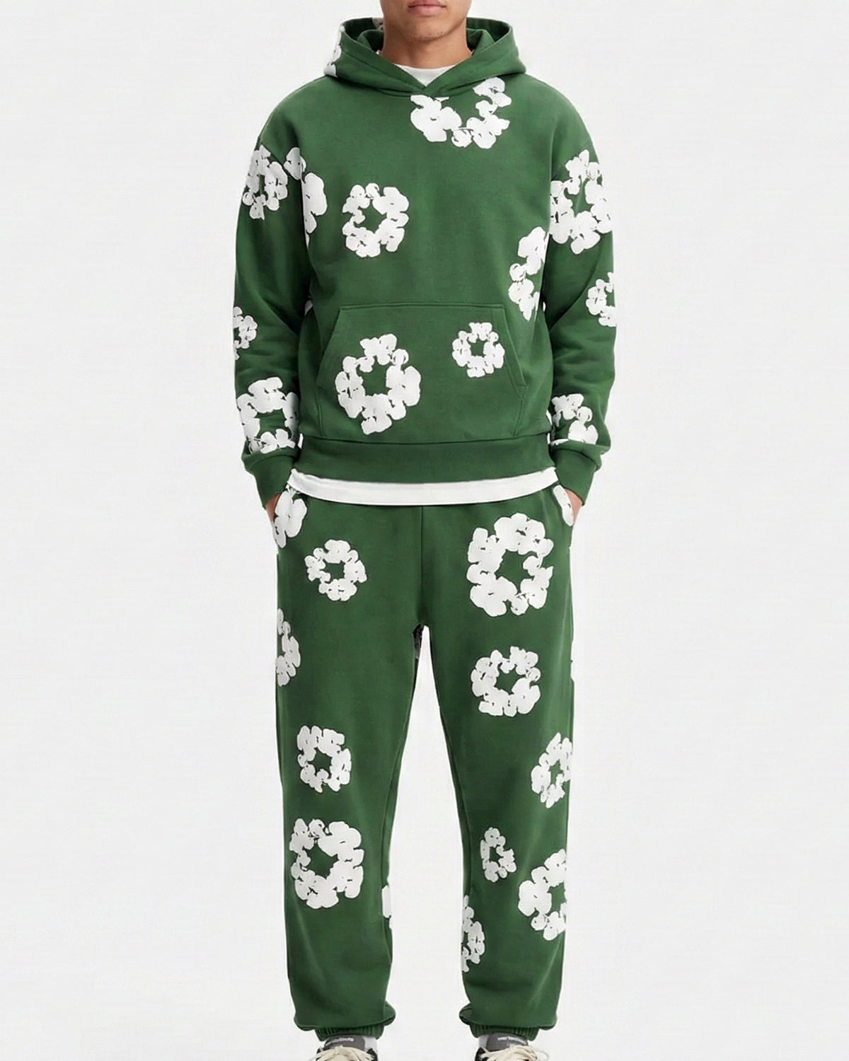 De Cotton Wreath Green Trainingspak