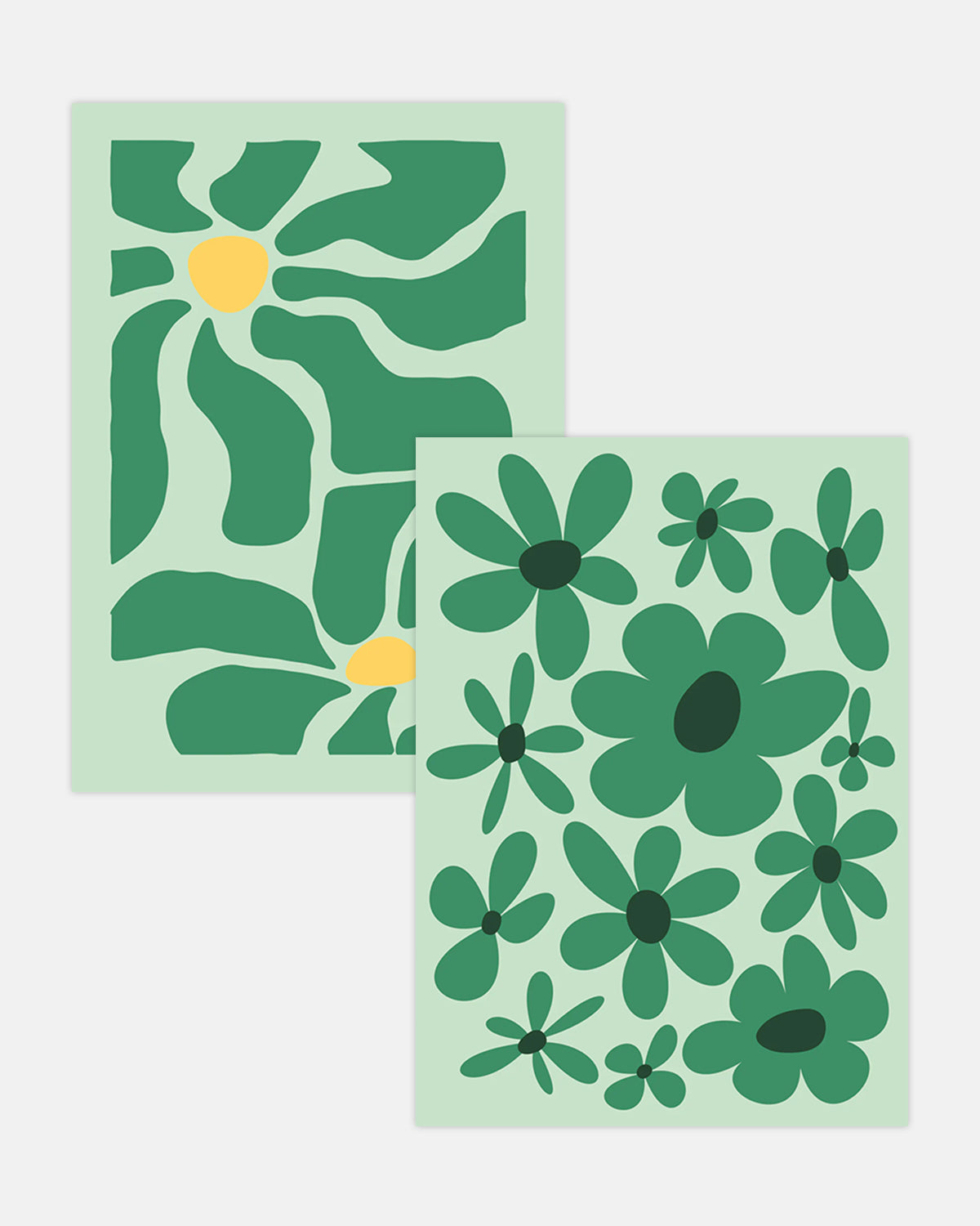 Posterbundel ‘Green Flowers’