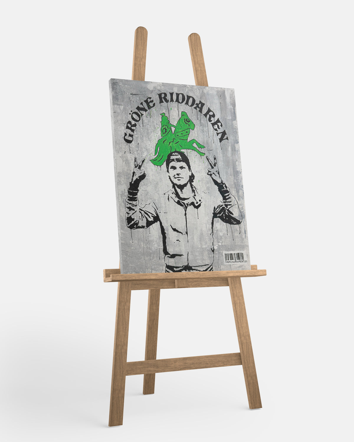 "De Groene Ridder" Canvasdoek