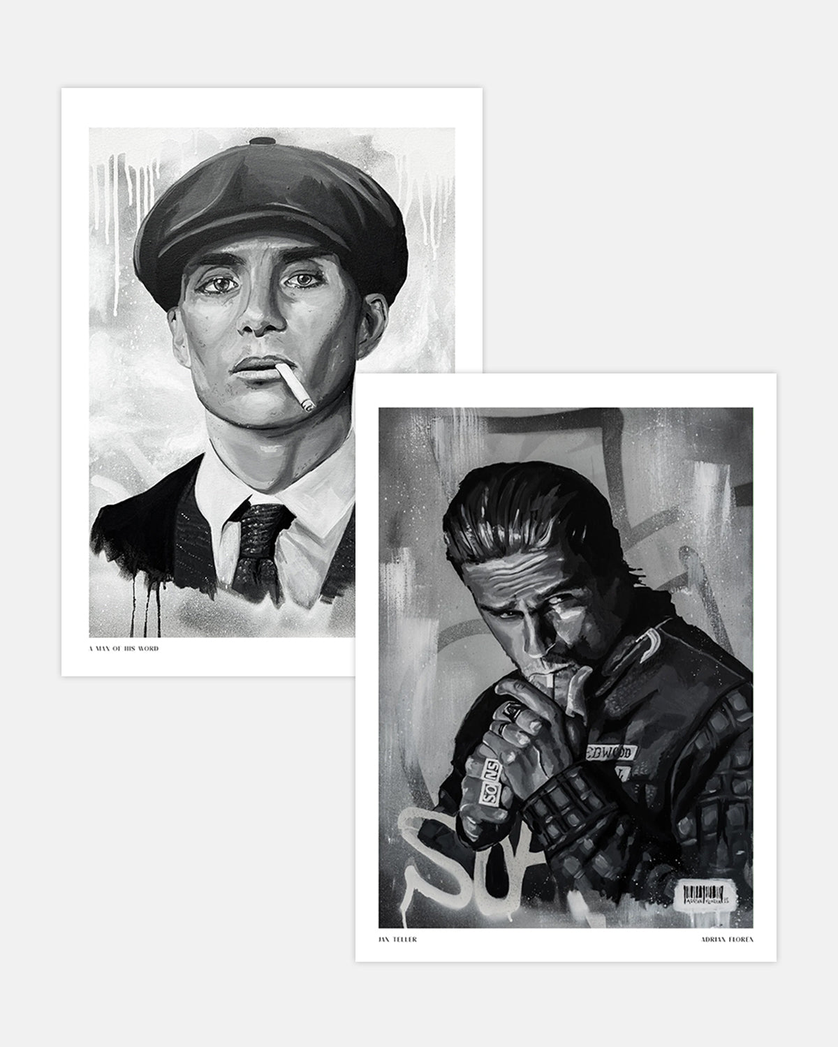 Bundel met posters van gangsters