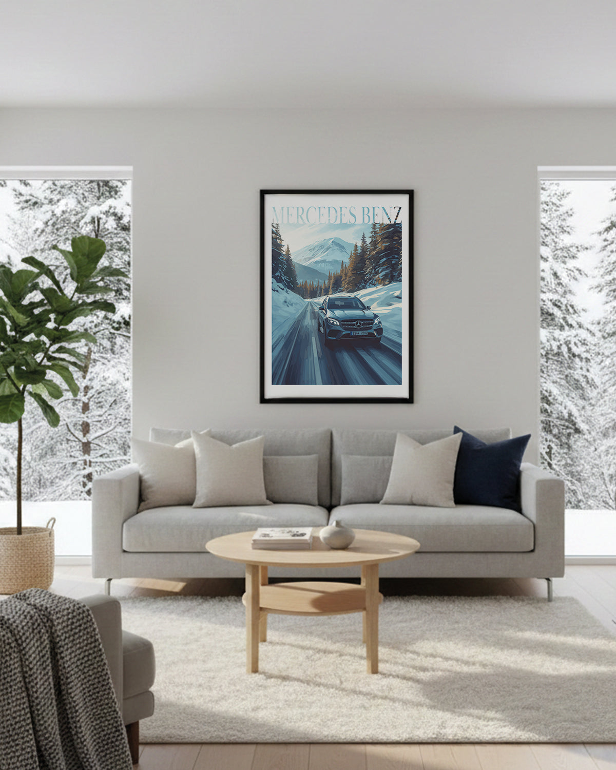 "Winter Mercedes Benz No.1" Poster