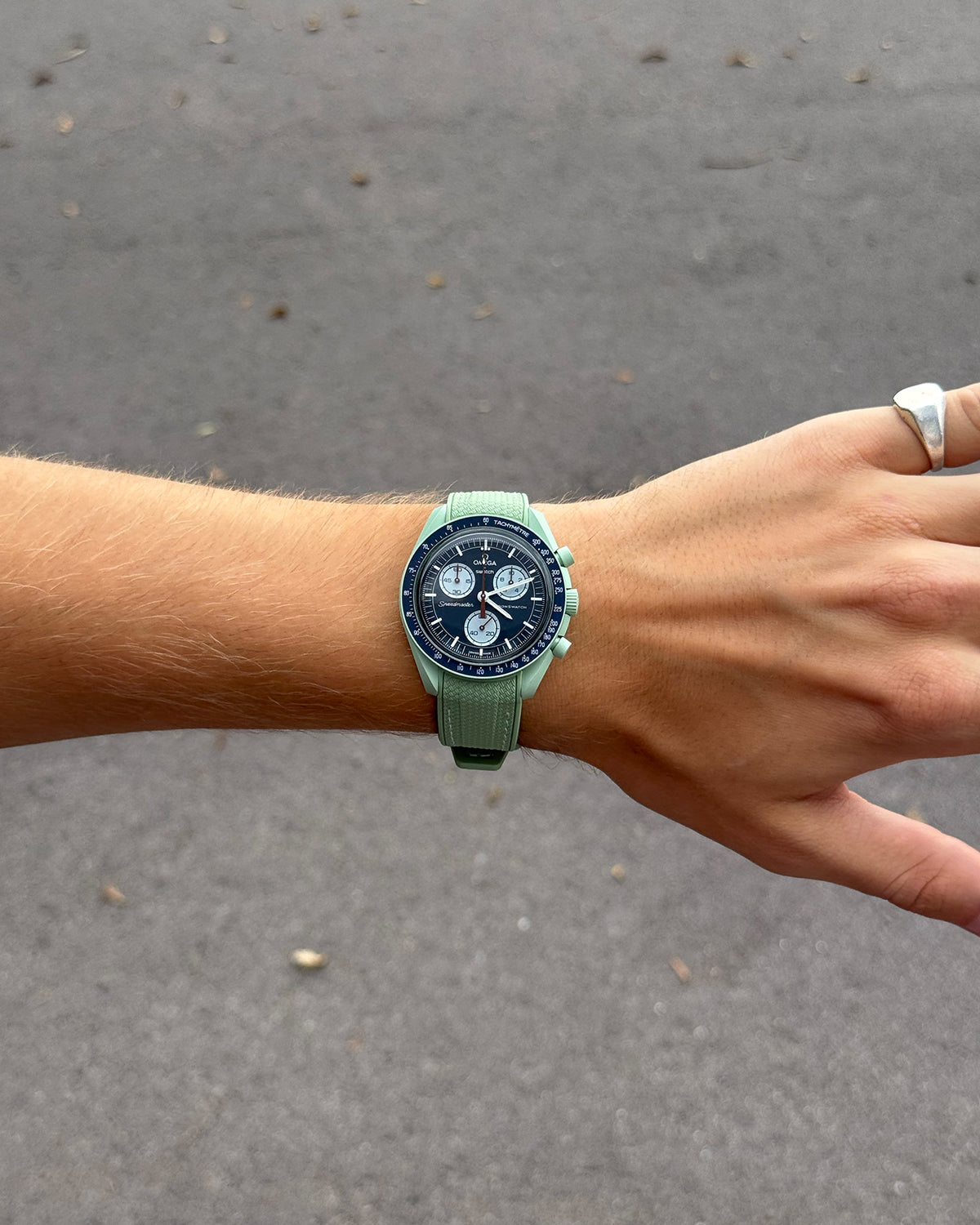 Horlogebandje 2.0 voor MoonSwatch – mintgroen, 20 mm