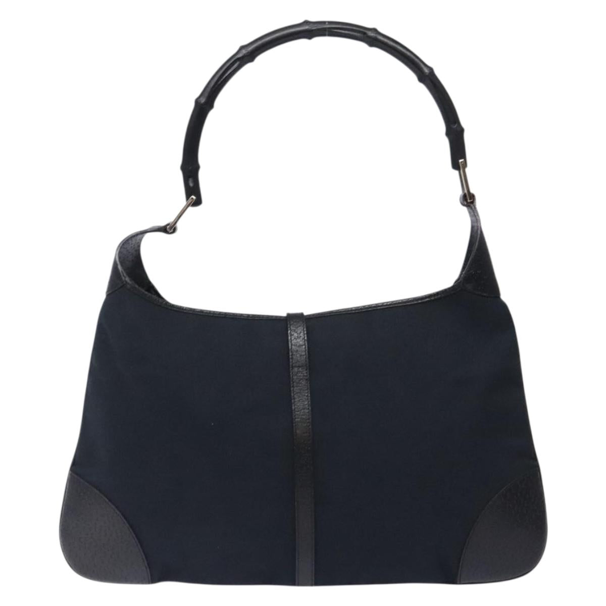 Hand Bag Bamboo Jackie Black Silver