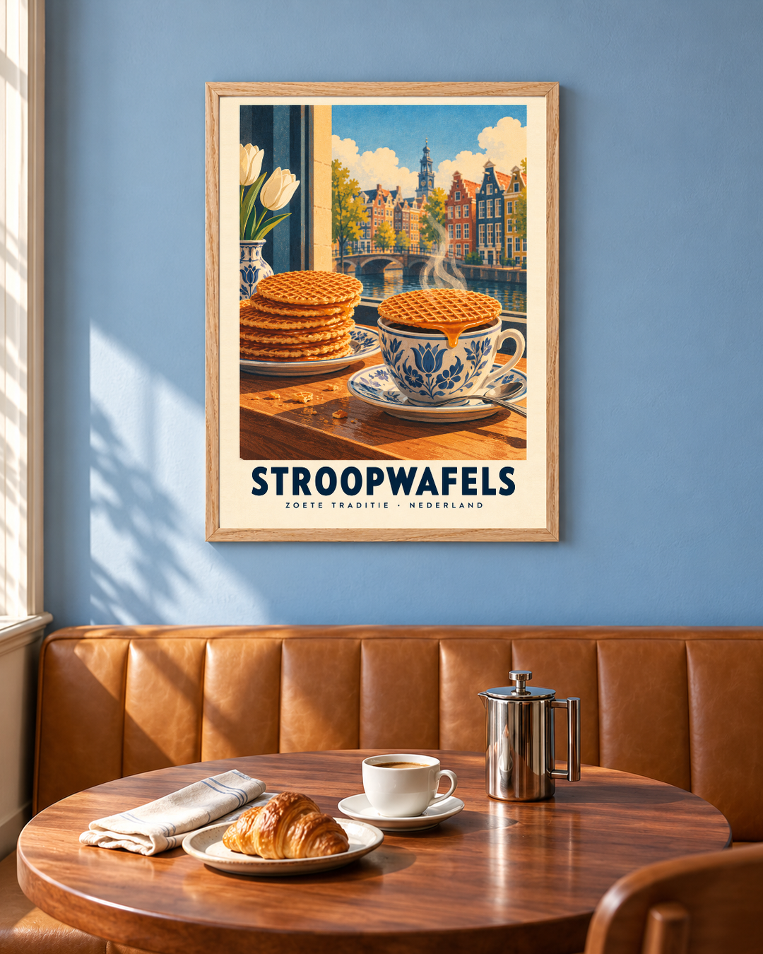 Stroopwafels in een interieur, sfeerbeeld 1