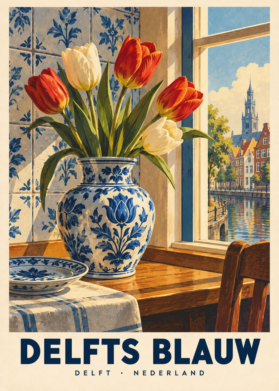 Delfts Blauw, poster zonder lijst