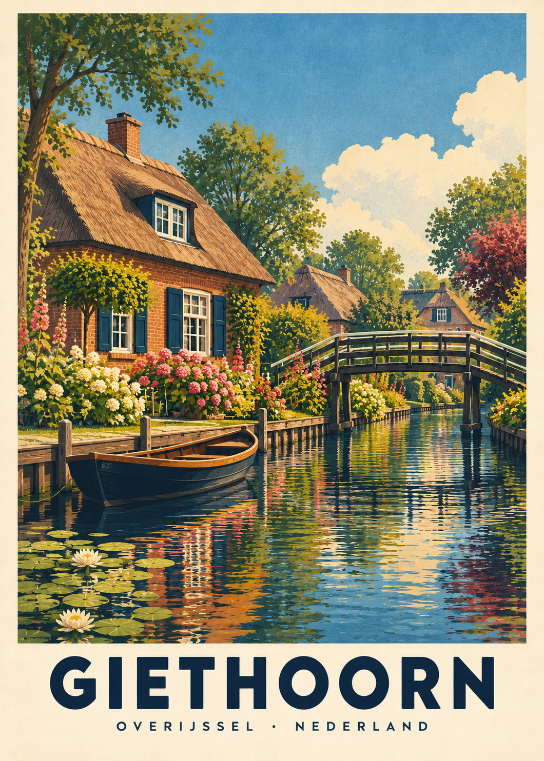 Giethoorn, poster zonder lijst