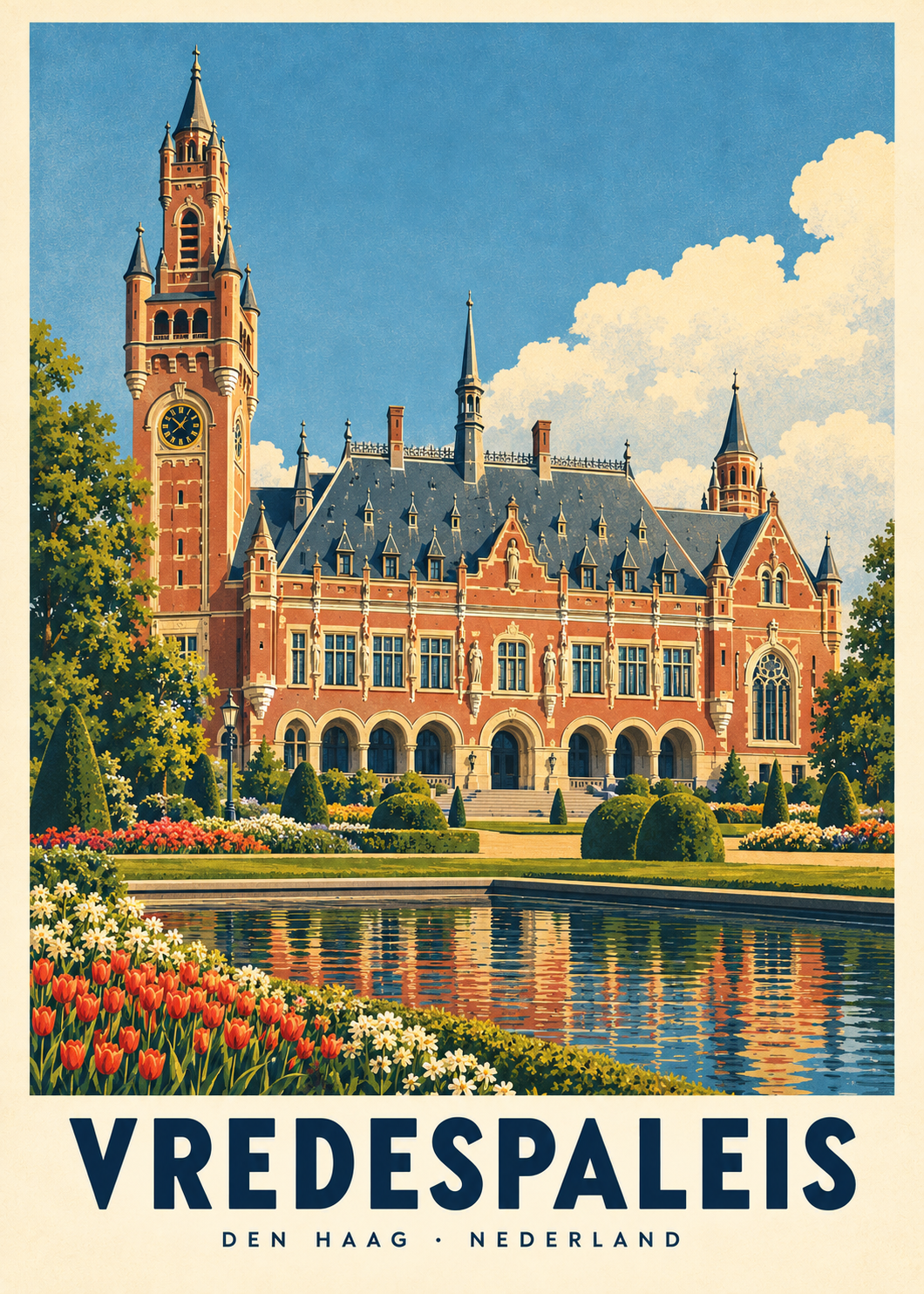 Vredespaleis, poster zonder lijst