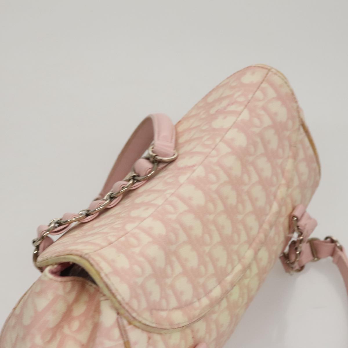 Trotter Canvas Romantic handtas van pvc, roze en zilverkleurig