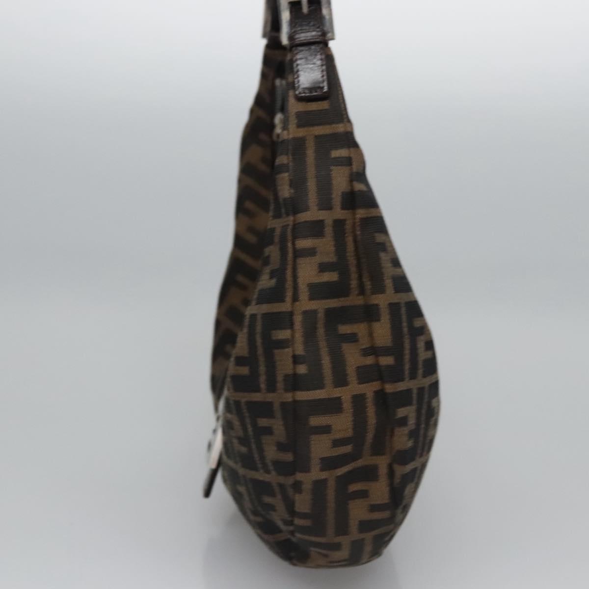 Zucca Canvas Schoudertas Bruin Zwart Zilver
