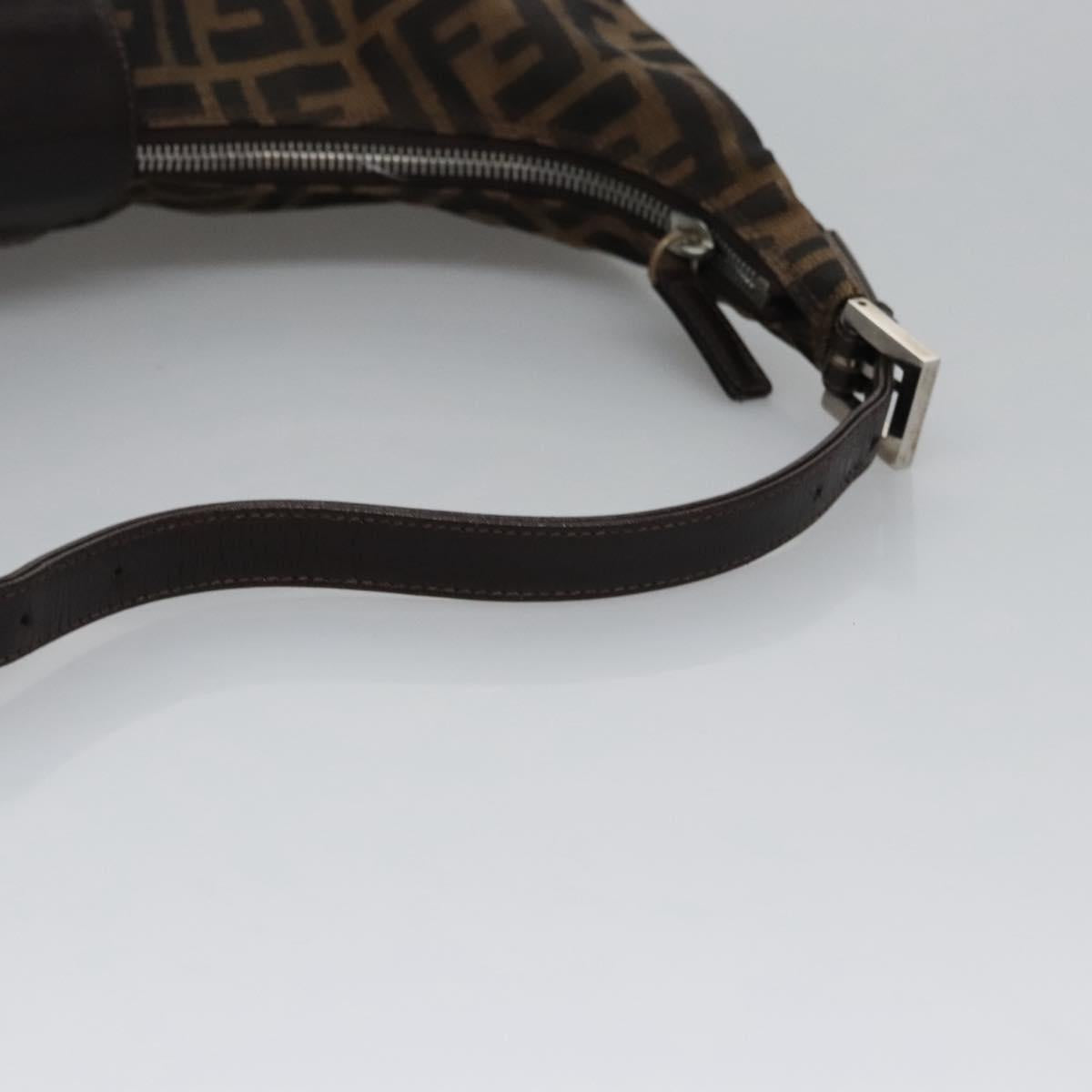 Zucca Canvas Schoudertas Bruin Zwart Zilver