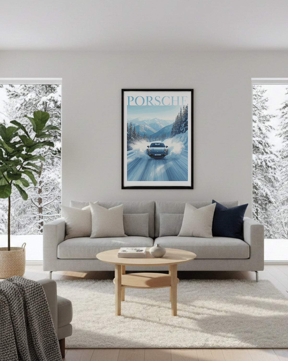 "Winter Porsche No. 1"-poster