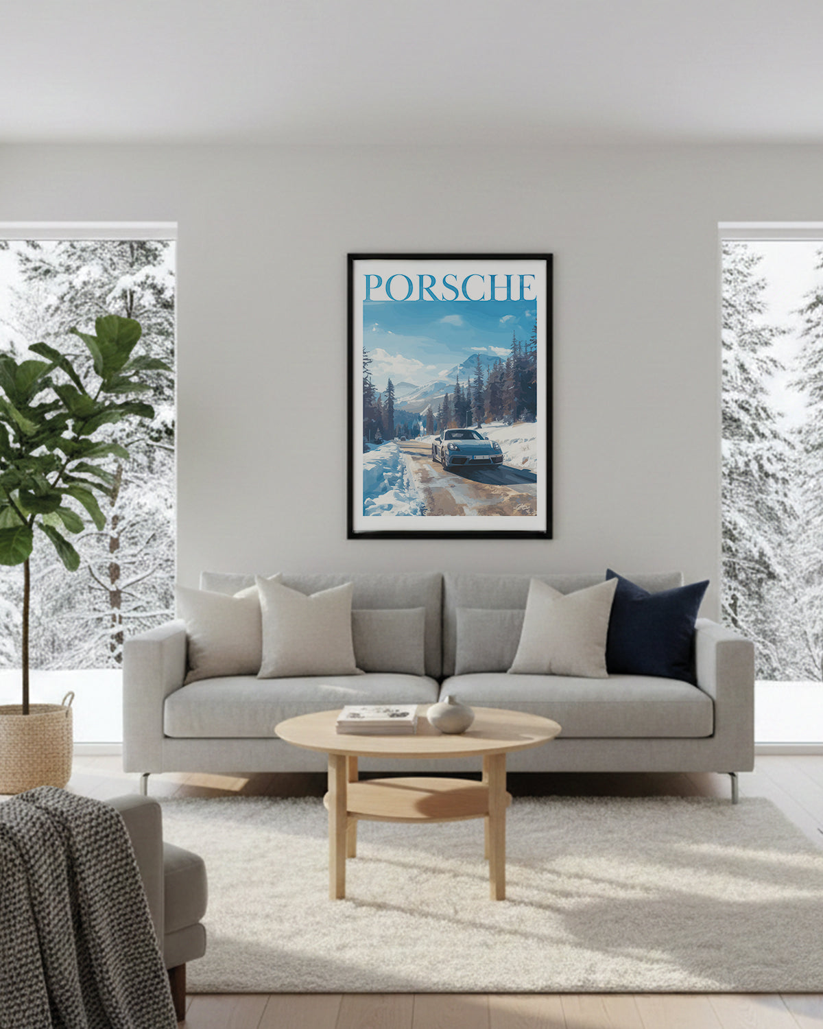 "Winter Porsche nr. 2"-poster