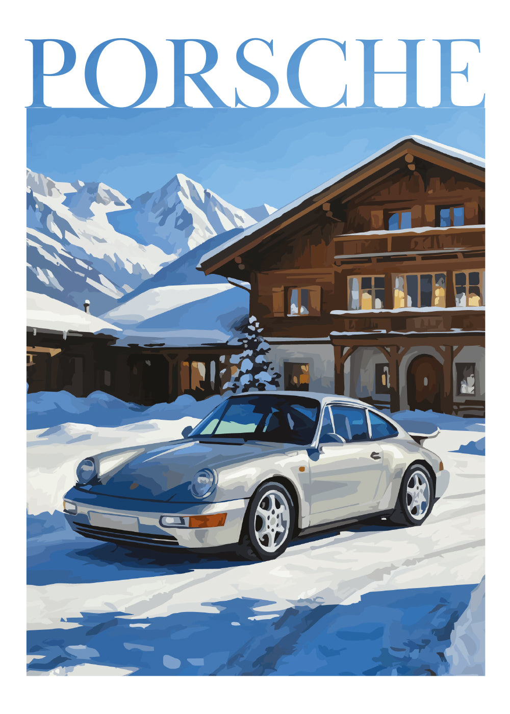 "Winter Porsche nr. 3"-poster