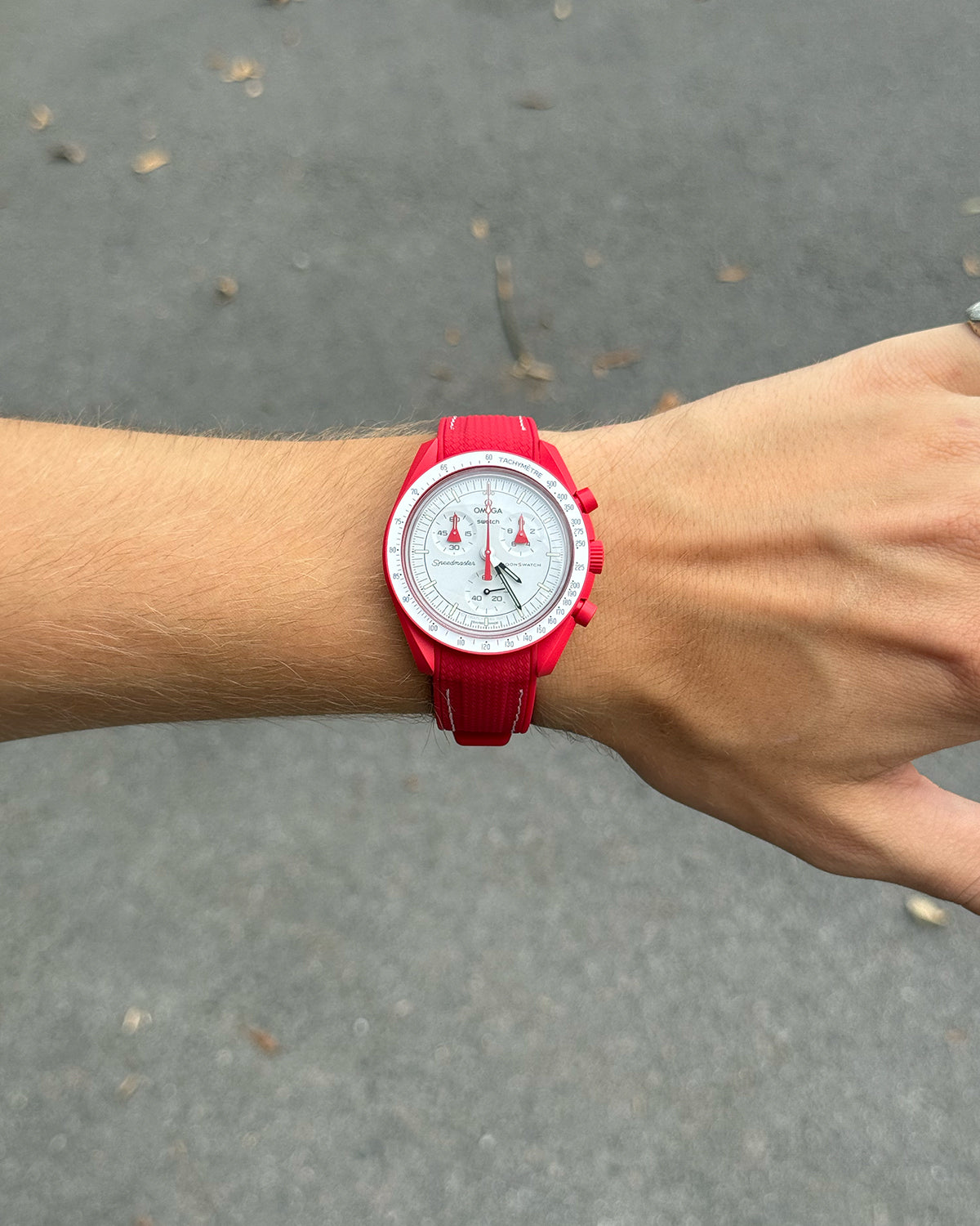 Horlogebandje 2.0 voor MoonSwatch – rood, 20 mm