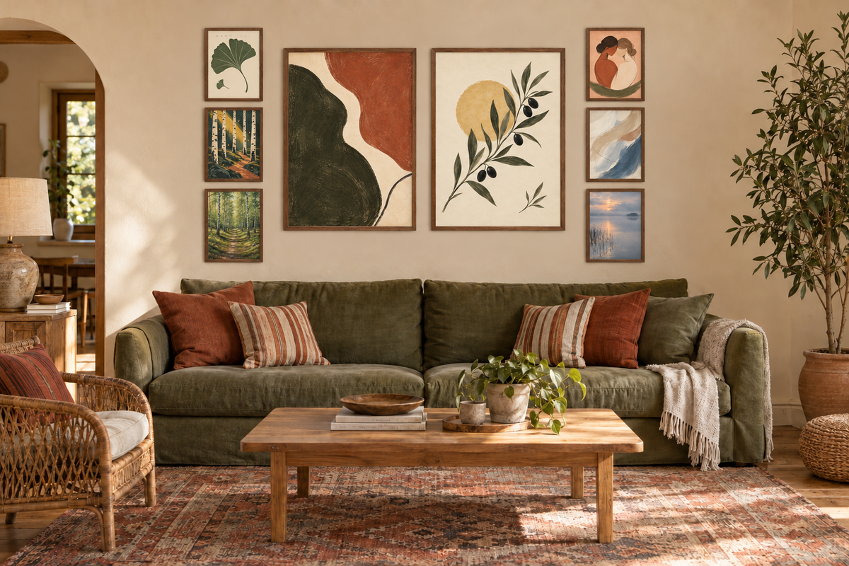 Boheemse woonkamer