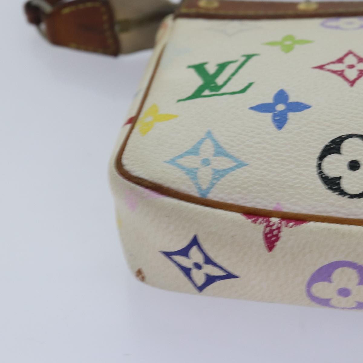 Monogram Multicolor Pochette Beugel Wit