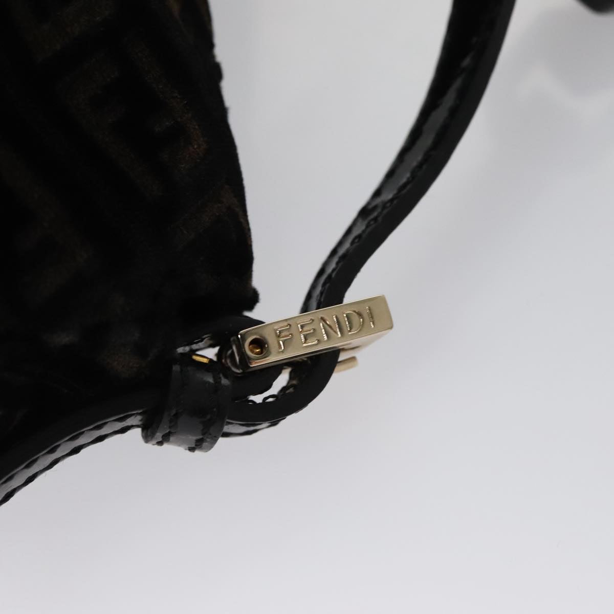 Zucchino Canvas Mini Mamma Baguette Shoulder Bag Velor Black